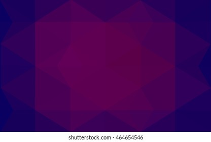 Multicolor dark pink, blue polygonal illustration, which consist of triangles. Geometric background in Origami style with gradient. Triangular design for your business.