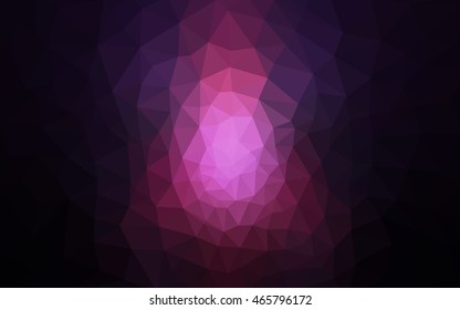 Multicolor dark pink, blue polygonal illustration, which consist of triangles. Geometric background in Origami style with gradient. Triangular design for your business.