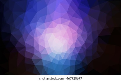 Multicolor dark pink, blue polygonal illustration, which consist of triangles. Geometric background in Origami style with gradient. Triangular design for your business.