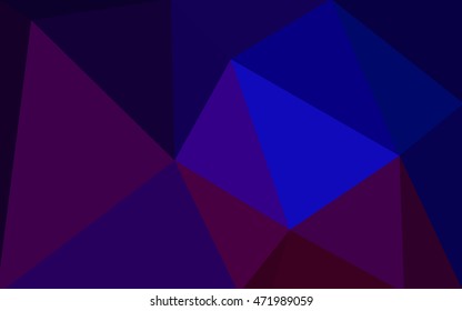 Multicolor dark pink, blue polygonal illustration, which consist of triangles. Geometric background in Origami style with gradient. Triangular design for your business.