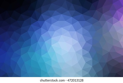 Multicolor dark pink, blue polygonal illustration, which consist of triangles. Geometric background in Origami style with gradient. Triangular design for your business.