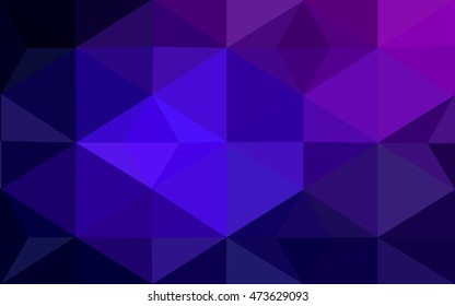 Multicolor dark pink, blue polygonal illustration, which consist of triangles. Geometric background in Origami style with gradient. Triangular design for your business.