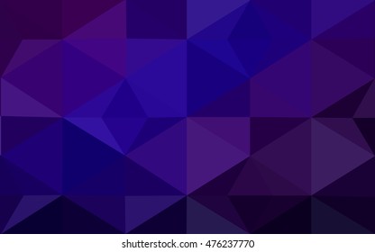 Multicolor dark pink, blue polygonal illustration, which consist of triangles. Geometric background in Origami style with gradient. Triangular design for your business.