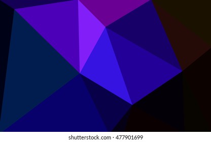 Multicolor dark pink, blue polygonal illustration, which consist of triangles. Geometric background in Origami style with gradient. Triangular design for your business.