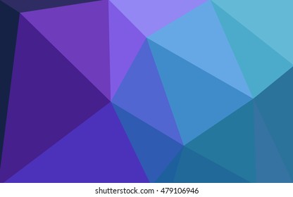 Multicolor dark pink, blue polygonal illustration, which consist of triangles. Geometric background in Origami style with gradient. Triangular design for your business.