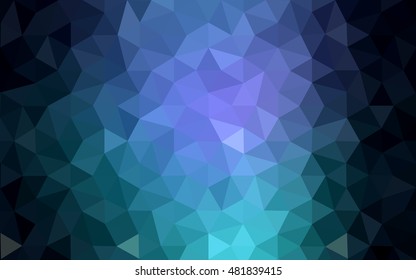Multicolor dark pink, blue polygonal illustration, which consist of triangles. Geometric background in Origami style with gradient. Triangular design for your business.