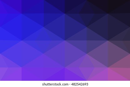 Multicolor dark pink, blue polygonal illustration, which consist of triangles. Geometric background in Origami style with gradient. Triangular design for your business.