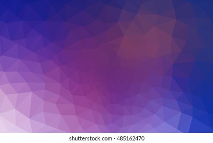 Multicolor dark pink, blue polygonal illustration, which consist of triangles. Geometric background in Origami style with gradient. Triangular design for your business.