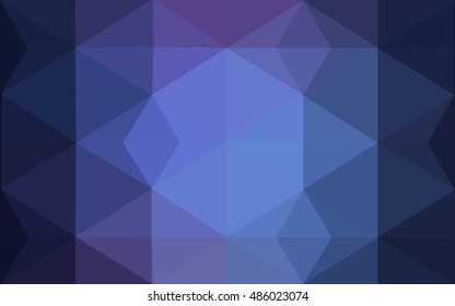 Multicolor dark pink, blue polygonal illustration, which consist of triangles. Geometric background in Origami style with gradient. Triangular design for your business.