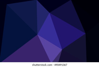 Multicolor dark pink, blue polygonal illustration, which consist of triangles. Geometric background in Origami style with gradient. Triangular design for your business.