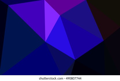 Multicolor dark pink, blue polygonal illustration, which consist of triangles. Geometric background in Origami style with gradient. Triangular design for your business.