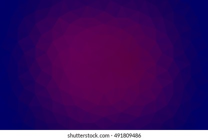 Multicolor dark pink, blue polygonal illustration, which consist of triangles. Geometric background in Origami style with gradient. Triangular design for your business.