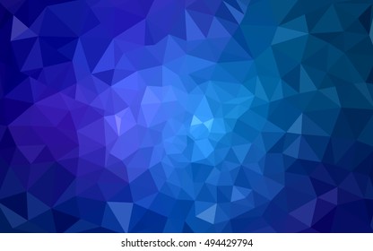 Multicolor dark pink, blue polygonal illustration, which consist of triangles. Geometric background in Origami style with gradient. Triangular design for your business.