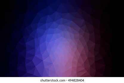 Multicolor dark pink, blue polygonal illustration, which consist of triangles. Geometric background in Origami style with gradient. Triangular design for your business.