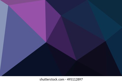 Multicolor dark pink, blue polygonal illustration, which consist of triangles. Geometric background in Origami style with gradient. Triangular design for your business.
