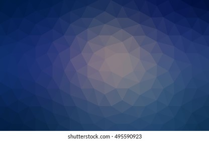 Multicolor dark pink, blue polygonal illustration, which consist of triangles. Geometric background in Origami style with gradient. Triangular design for your business.