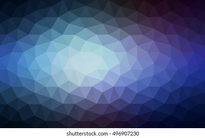 Multicolor dark pink, blue polygonal illustration, which consist of triangles. Geometric background in Origami style with gradient. Triangular design for your business.