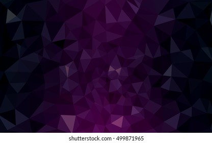 Multicolor dark pink, blue polygonal illustration, which consist of triangles. Geometric background in Origami style with gradient. Triangular design for your business.