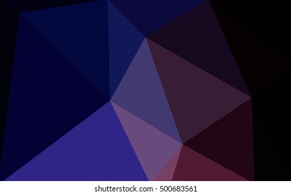Multicolor dark pink, blue polygonal illustration, which consist of triangles. Geometric background in Origami style with gradient. Triangular design for your business.