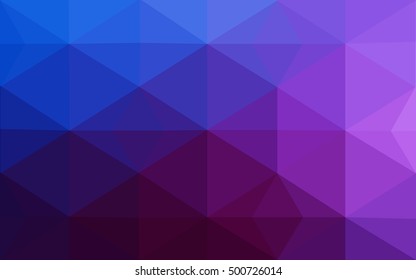 Multicolor dark pink, blue polygonal illustration, which consist of triangles. Geometric background in Origami style with gradient. Triangular design for your business.
