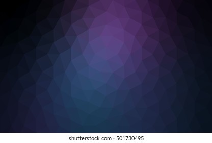 Multicolor dark pink, blue polygonal illustration, which consist of triangles. Geometric background in Origami style with gradient. Triangular design for your business.