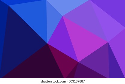 Multicolor dark pink, blue polygonal illustration, which consist of triangles. Geometric background in Origami style with gradient. Triangular design for your business.