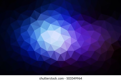 Multicolor dark pink, blue polygonal illustration, which consist of triangles. Geometric background in Origami style with gradient. Triangular design for your business.