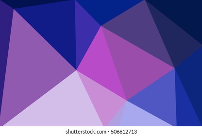 Multicolor dark pink, blue polygonal illustration, which consist of triangles. Geometric background in Origami style with gradient. Triangular design for your business.