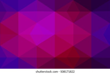 Multicolor dark pink, blue polygonal illustration, which consist of triangles. Geometric background in Origami style with gradient. Triangular design for your business.