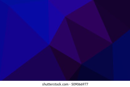 Multicolor dark pink, blue polygonal illustration, which consist of triangles. Geometric background in Origami style with gradient. Triangular design for your business.