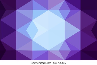 Multicolor dark pink, blue polygonal illustration, which consist of triangles. Geometric background in Origami style with gradient. Triangular design for your business.