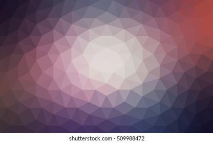 Multicolor dark pink, blue polygonal illustration, which consist of triangles. Geometric background in Origami style with gradient. Triangular design for your business.