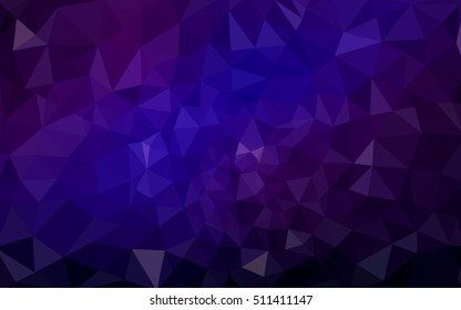 Multicolor dark pink, blue polygonal illustration, which consist of triangles. Geometric background in Origami style with gradient. Triangular design for your business.