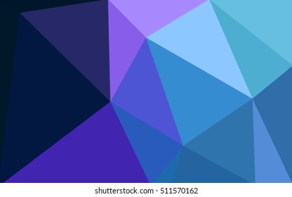 Multicolor dark pink, blue polygonal illustration, which consist of triangles. Geometric background in Origami style with gradient. Triangular design for your business.