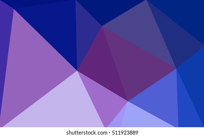 Multicolor dark pink, blue polygonal illustration, which consist of triangles. Geometric background in Origami style with gradient. Triangular design for your business.