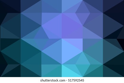 Multicolor dark pink, blue polygonal illustration, which consist of triangles. Geometric background in Origami style with gradient. Triangular design for your business.