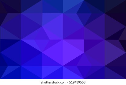Multicolor dark pink, blue polygonal illustration, which consist of triangles. Geometric background in Origami style with gradient. Triangular design for your business.