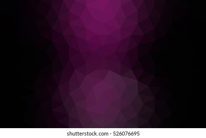 Multicolor dark pink, blue polygonal illustration, which consist of triangles. Geometric background in Origami style with gradient. Triangular design for your business.