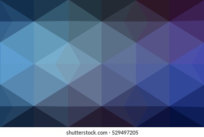 Multicolor dark pink, blue polygonal illustration, which consist of triangles. Geometric background in Origami style with gradient. Triangular design for your business.