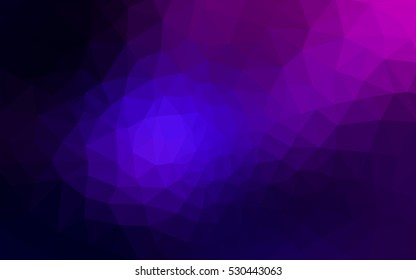 Multicolor dark pink, blue polygonal illustration, which consist of triangles. Geometric background in Origami style with gradient. Triangular design for your business.