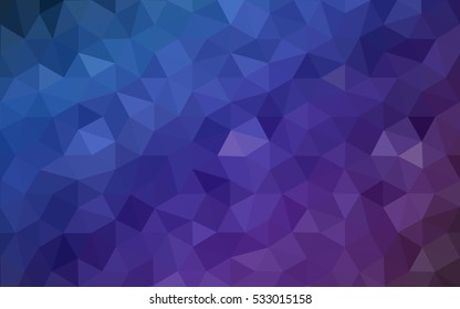 Multicolor dark pink, blue polygonal illustration, which consist of triangles. Geometric background in Origami style with gradient. Triangular design for your business.
