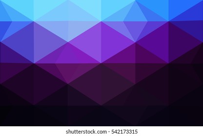 Multicolor dark pink, blue polygonal illustration, which consist of triangles. Geometric background in Origami style with gradient. Triangular design for your business.