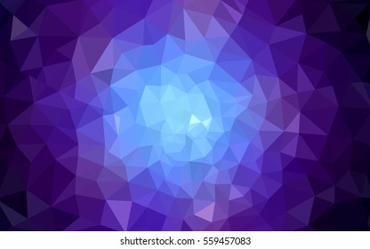 Multicolor dark pink, blue polygonal illustration, which consist of triangles. Geometric background in Origami style with gradient. Triangular design for your business.