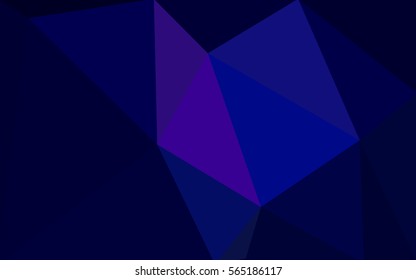 Multicolor dark pink, blue polygonal illustration, which consist of triangles. Geometric background in Origami style with gradient. Triangular design for your business.