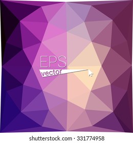 multicolor dark pink geometric rumpled triangular low poly style gradient illustration graphic background. Vector polygonal design for your business.
