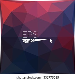multicolor dark pink geometric rumpled triangular low poly style gradient illustration graphic background. Vector polygonal design for your business.
