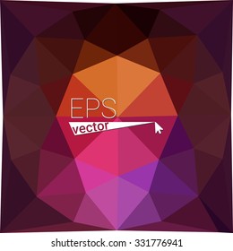 multicolor dark pink geometric rumpled triangular low poly style gradient illustration graphic background. Vector polygonal design for your business.