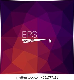 multicolor dark pink geometric rumpled triangular low poly style gradient illustration graphic background. Vector polygonal design for your business.