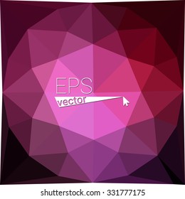 multicolor dark pink geometric rumpled triangular low poly style gradient illustration graphic background. Vector polygonal design for your business.
