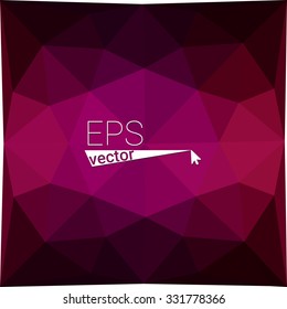 multicolor dark pink geometric rumpled triangular low poly style gradient illustration graphic background. Vector polygonal design for your business.
